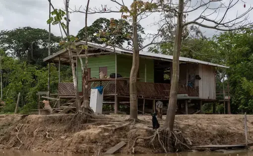 The support house on the bank of the river Ituí where Bruno and Dom slept the last night before disappearing