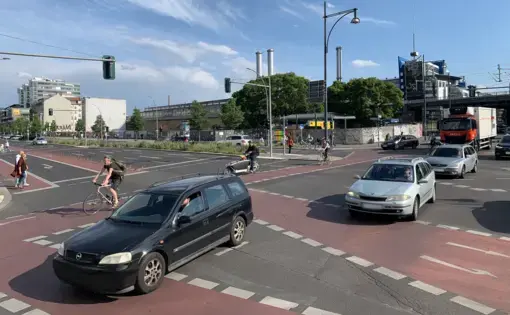 cars in intersection