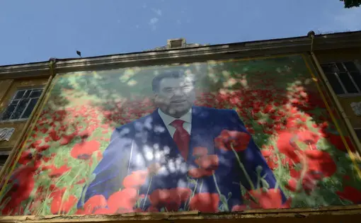 a man with flowers