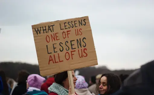 protest sign