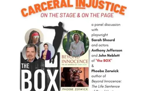 Carceral Injustice: On the Stage &amp; On the Page poster