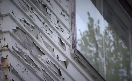Chipped paint of a Cleveland home
