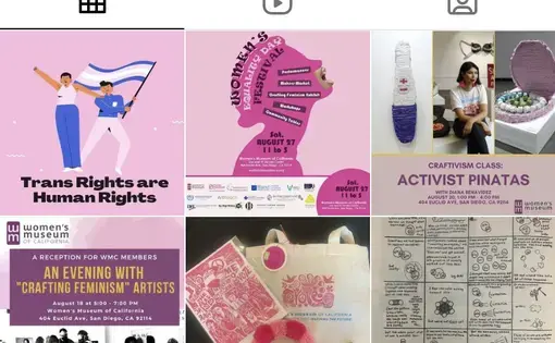 Women's Museum of California instagram page screenshot