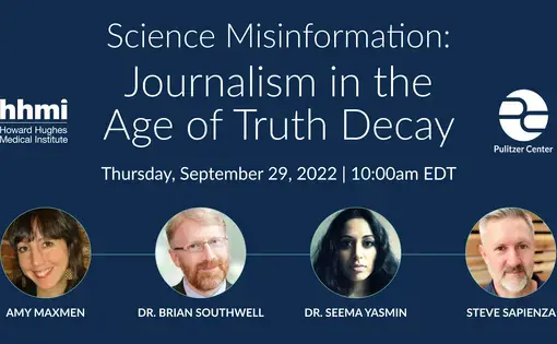 event graphic for Science Misinformation: Journalism in the Age of Truth Decay