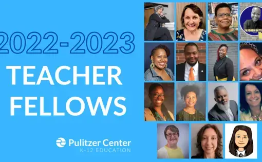 Graphic with photos of 2022-2023 teacher fellows