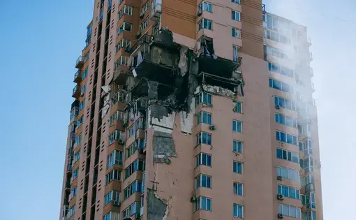 Shelled apartment building
