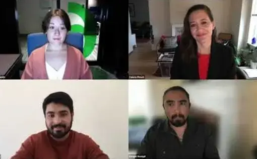 "Rebuilding in America After Afghanistan’s Fall" webinar recording screenshot