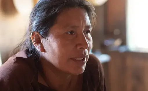 A profile of a woman