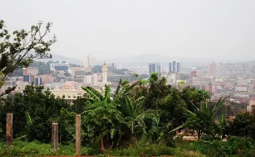 View from a hill to Kampala, Uganda