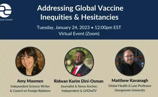 Addressing Global Vaccine Inequities &amp; Hesitancies event