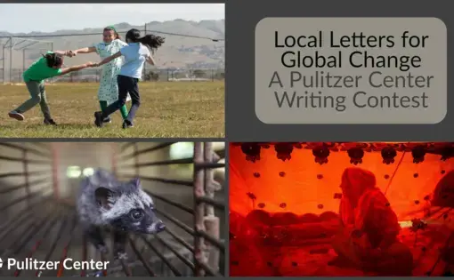 Three images from reporting featured by winners of the 2022 Local Letters for Global Change contest.