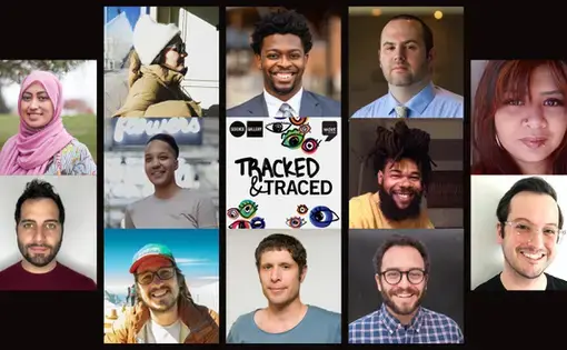 photo collage of team members' portraits