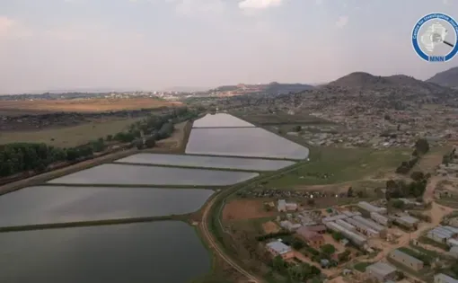 aerial view of Mohokare/Caledon River