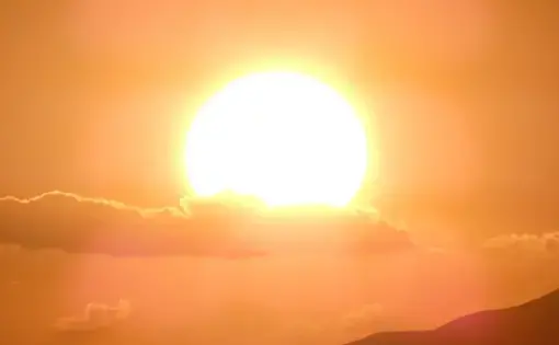 Orange sun