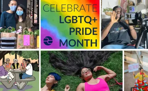 Decorative graphic for LGBTQ+ Pride Month.