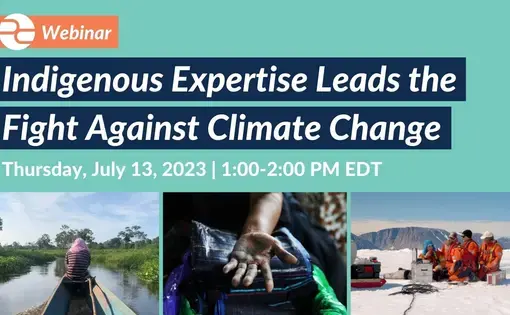Webinar graphic with images of Arctic, Peru &amp; Indonesia