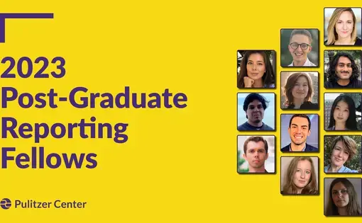 an arrangement of headshots of the 2023 Post Graduate Reporting Fellows