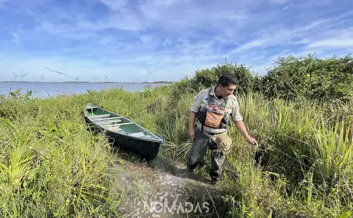 A man in the fields.