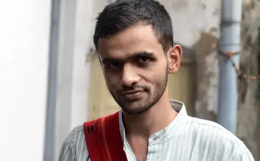 Indian social activist and Jawaharlal Nehru University Ph.D. student Umar Khalid during a conference on Bastar at Indian Association Hall on May 21, 2016 in Calcutta, India.