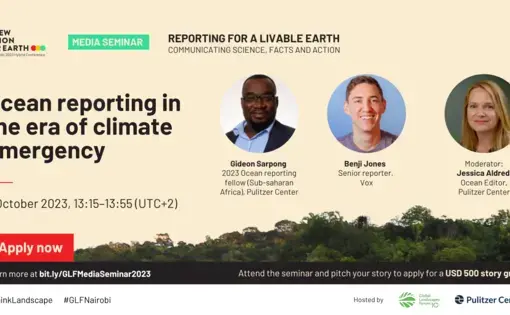 Ocean Reporting in the Era of Climate Emergency panel poster