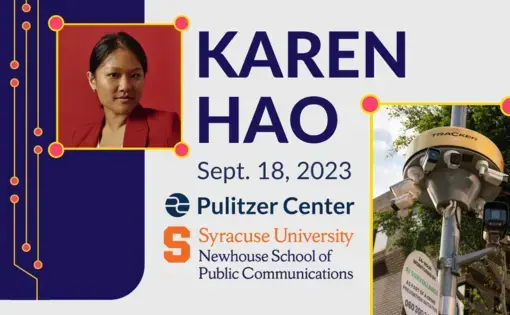 Karen Hao event graphic