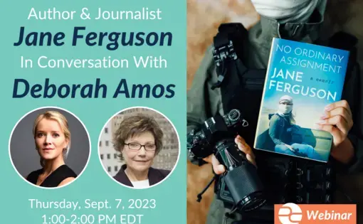Jane Ferguson book event graphic