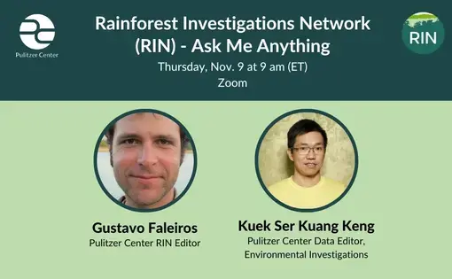 Rainforest Investigations Network (RIN) - Ask Me Anything [English]  Nov 9  - 9 am ET  Participants: Gustavo and Keng