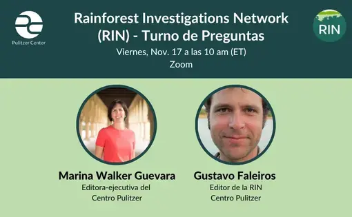 Rainforest Investigations Network (RIN) - Turno de Preguntas poster de evento