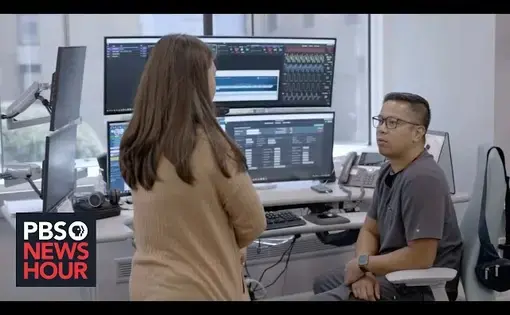 youtube thumbnail of nurses speaking at a desk