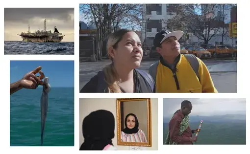 Compilation of stills from films