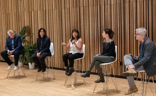 The panelists on stage