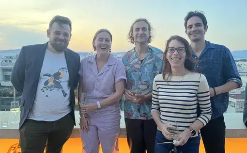 The ORN fellows on a rooftop in Athens