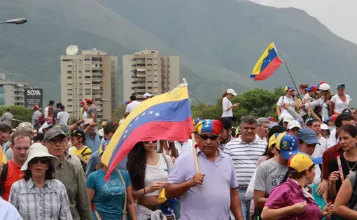 protests against Maduro in Venezuela