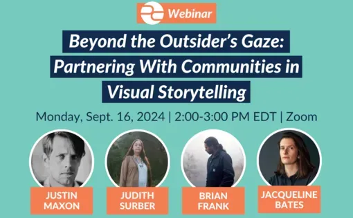 Event graphic with title and panelist headshots