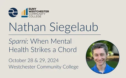 Event graphic with title and headshot of speaker