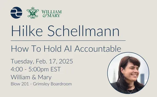 Hilke Schellman How to Hold AI Accountable