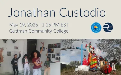 2018 Pulitzer Center Reporting Fellow Jonathan Custodio Will Visit Guttman Community College event poster