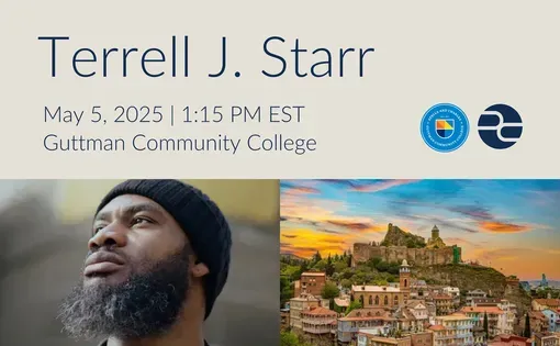 Terrell J. Starr To Visit Guttman Community College event poster