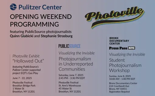 Pulitzer Center at Photoville 2025 events poster