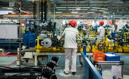 Car Assembly Plant in Chengdu, China - September 19, 2014. Chengdu economic growth. State-level economic and technological development zone of Chengdu.