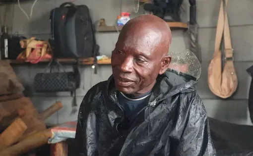 Alphonse Badianga, a farmer in Louvakou, Niari, Congo-Brazzaville.