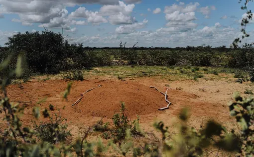 The grave of Abdi Roba in Lakole, who was killed by rustlers targeting his cattle and goats
