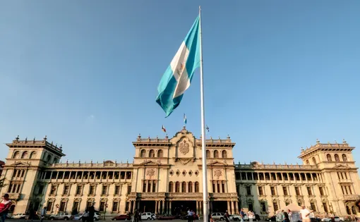 Flag in Guatemala
