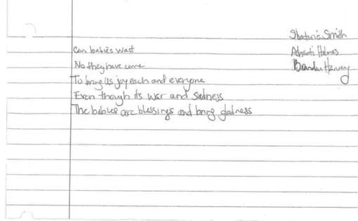 6th grade poem