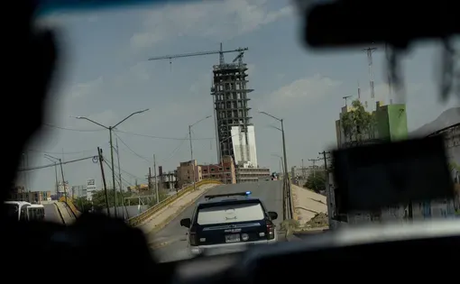 The 20-story Torre Centinela looming over Juárez