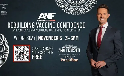 Atlanta News First event poster- Wednesday November 5 3-5pm