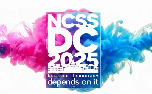 Decorative graphic reading NCSS DC 2025.