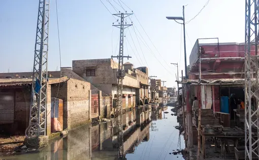 Flood and rain disaster in Pakistan. IMage by Ali Magsi/Adobe Stock.
