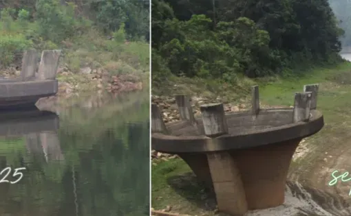 Two images taken months apart