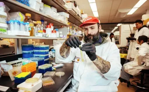 A lab run by McMaster microbiologist Jon Stokes is testing many new molecules for antibacterial properties. These molecules are designed using AI computer code written at Stanford